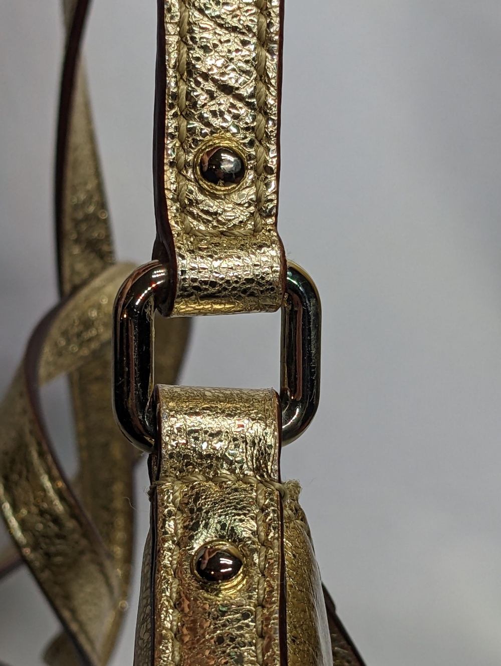 kate spade Flicker Tinley Gold Patent Leather Crossbody, Suite Spot Lining - Picture 9 of 16